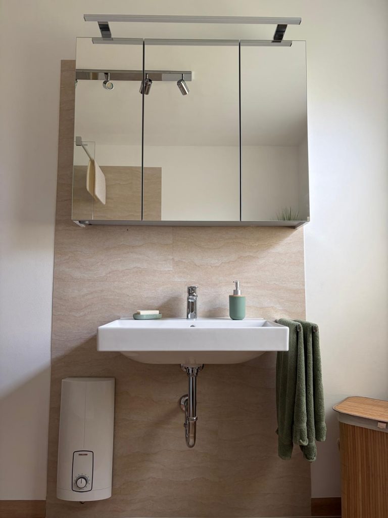 Badezimmer Sand/Holz